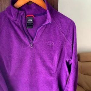 The North Face quarter zip-lovely plum color